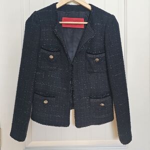 CH by Carolina Herrera Metallic Tweed Blazer